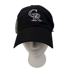 Colorado Rockies baseball hat cap Nike heritage 86 dri-fit black OSFM